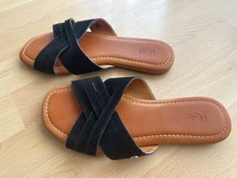 UGG Pantoletten W KENLEIGH SLIDE damen schwarz, Gr. 38