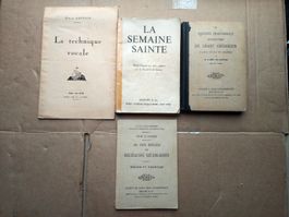 Lot de livres anciens d'E. Lation, musique et religion