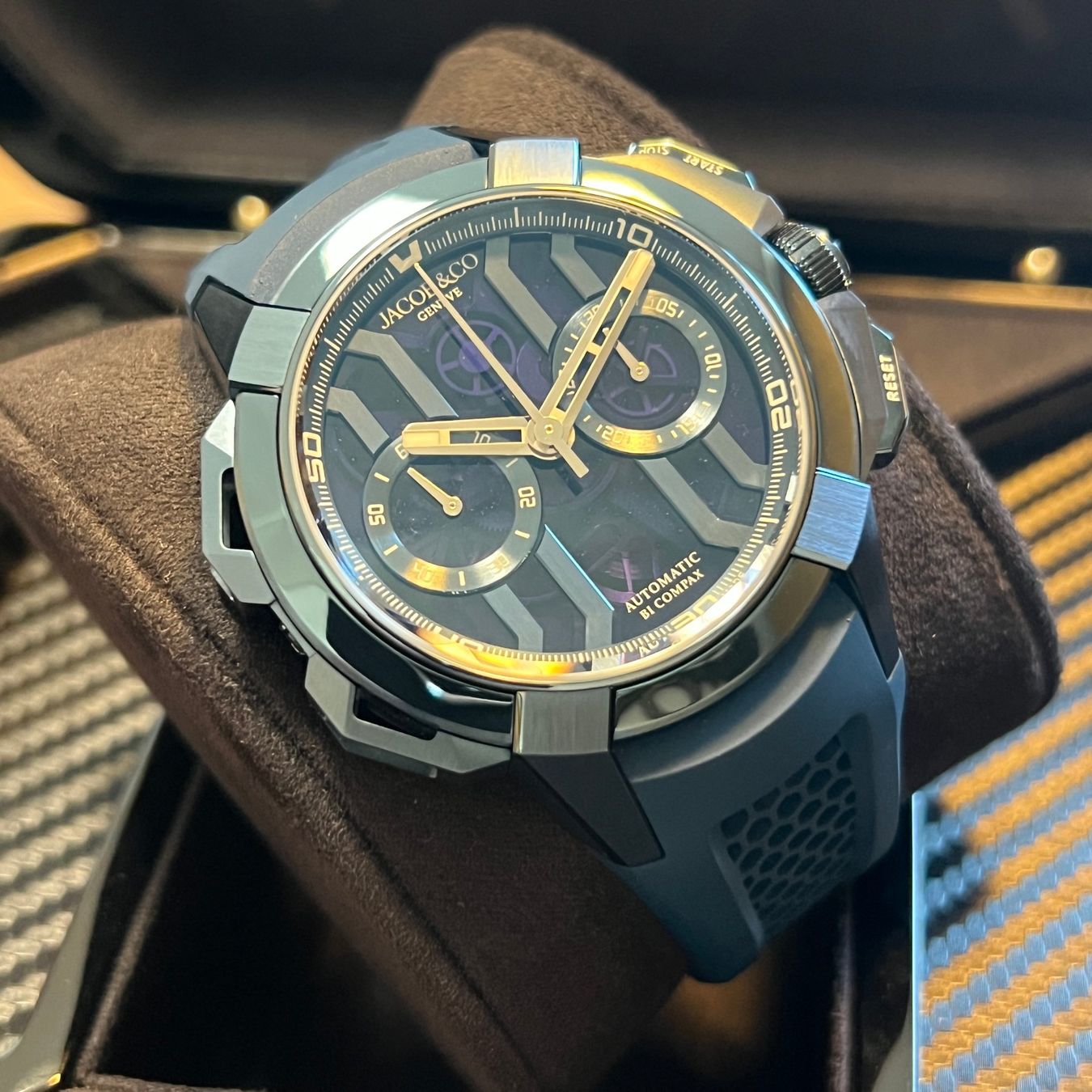 Orologi: FLASH SALE Jacob & Co Epic X Chrono 43mm Full Set – Usato da Carouge GE venduto da Watchaser 7