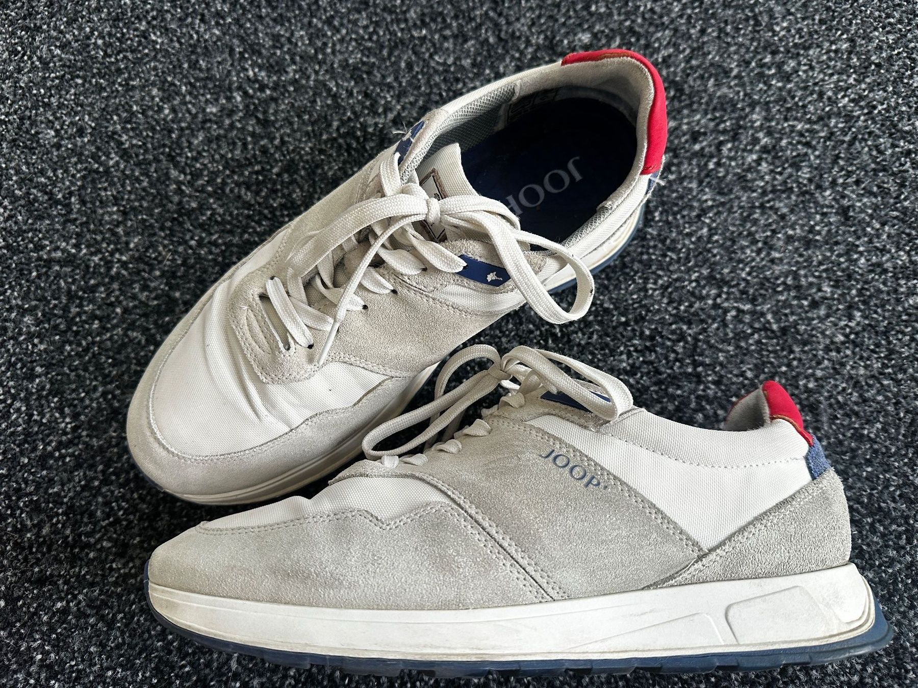 Joop Herrenschuhe: Sneaker JOOP grau weiss gebraucht – Gebraucht aus Müstair von pattipattu