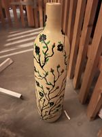 Handbemalte Blumenvase, Unikat, Deko Frühling