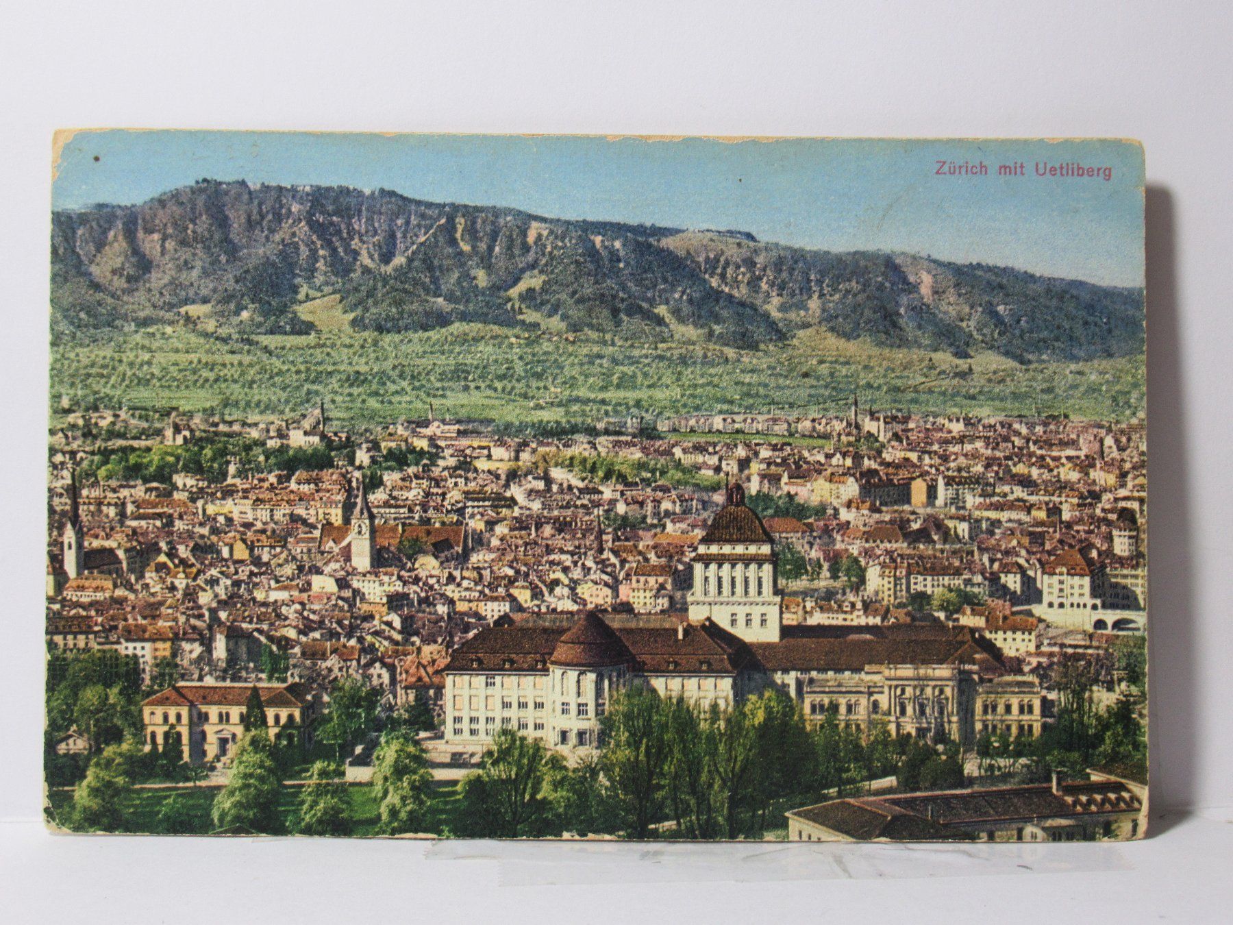 Cartoline postali: Zürich mit Uetliberg – Usato da Grenchen venduto da Bluemchen1900