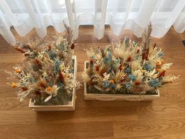 45 Stück Trockenblumensträusse (Tischdeko)