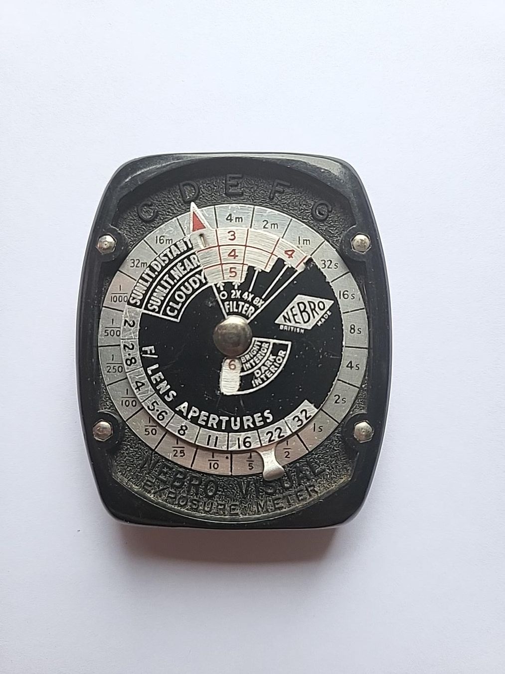 Misurare: Nebro Visual Exposure Meter Belichtungsmesser #93 – Usato da Dachsen venduto da MacheSache