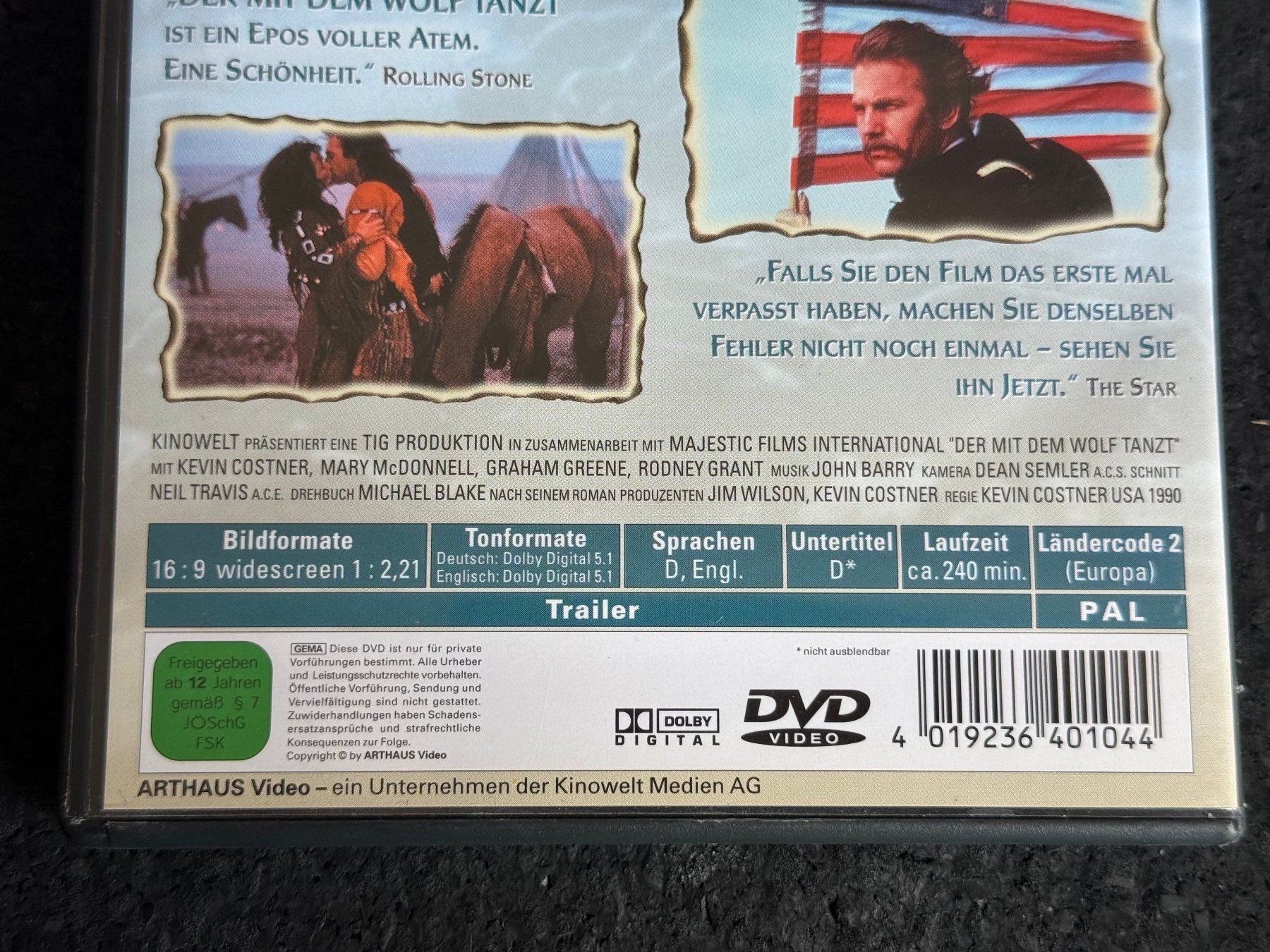 Alle DVDs: Der mit dem Wolf tanzt "Dances with Wolves" DVD DE/EN – Gebraucht aus Fribourg von tschjoly 3