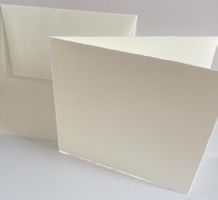 10 Stück Vintage Karten / Couverts, echt Bütten weiss