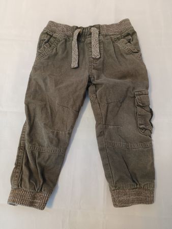 Lupilu Hose Gr 92 Kinder gefüttert Olivegrün