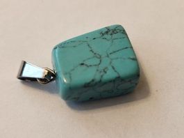 Pendentif turquoise véritable, pierre naturelle!