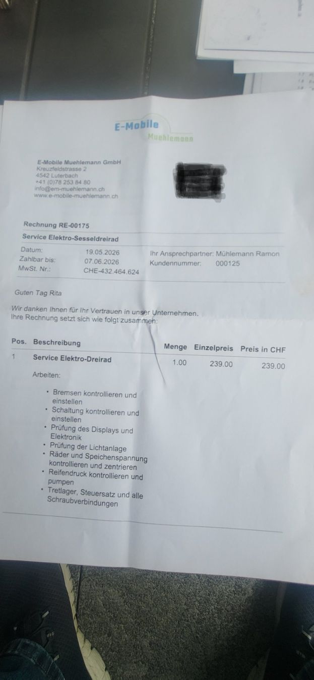 Biciclette: Dreirad mit Elektrounterstützung Motor 36V, 250W DC – Usato da Biberist venduto da lauraelias 4
