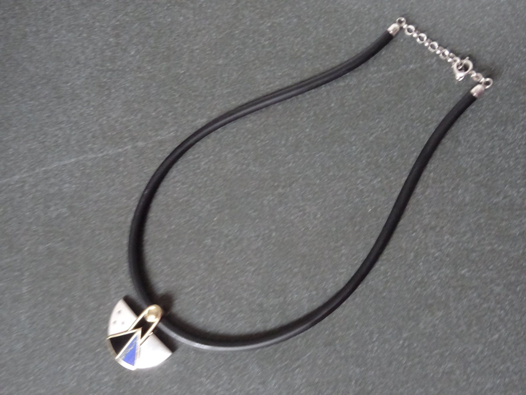 Catenine: Designer Halskette / Onyx & Lapislazuli – Usato da Esslingen venduto da FetteSchnecke 6