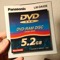 Panasonic LM-DA52E DVD-RAM Disc 5.2GB Double Sided Type 1 Re