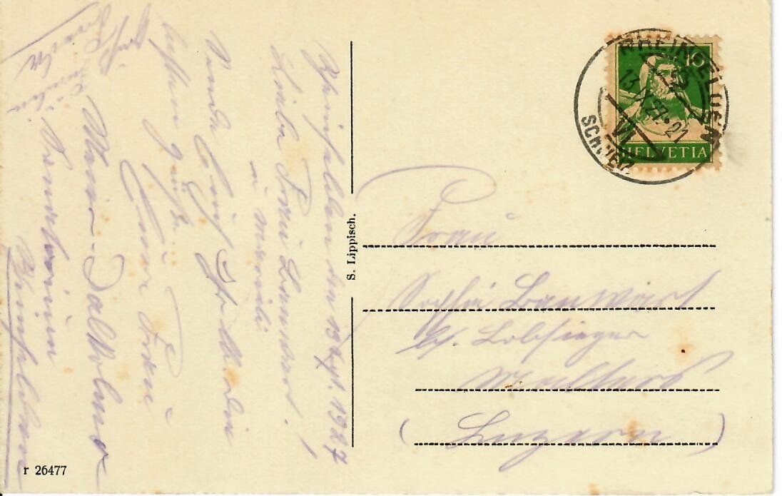 Ansichtskarten: Rheinfelden – Gebraucht aus Hochdorf von Ziegel-16 1