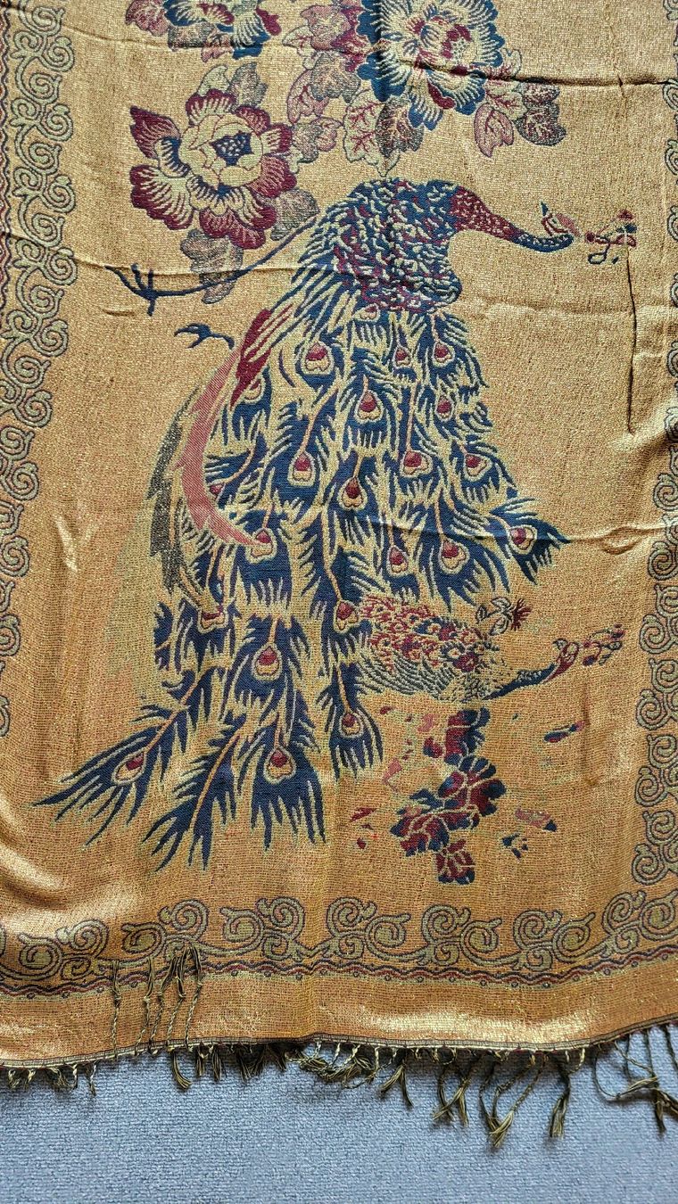 Foulard & Sciarpe:  Schal mit Pfauenmotiv  – Nuovo (secondo la descrizione) da Seon venduto da wilson3 1