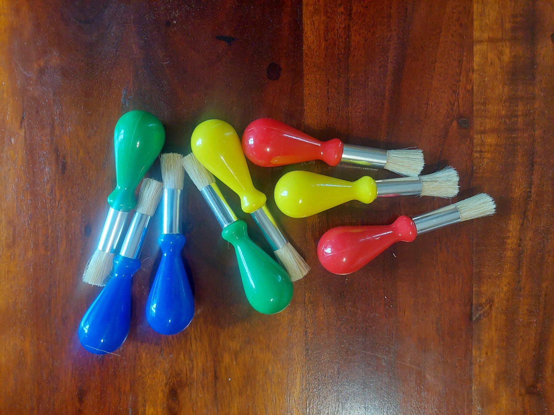 Pinsel: Kleinkinder Pinsel mit Kugelgriff 8er-Set bunt – Neu (gemäss Beschreibung) aus Beckenried von Havacola 1