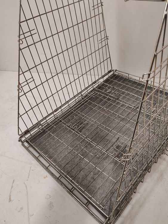 VADIGRAN Transportkäfig Für Hunde – Faltbar, 61 X 46 X 51 Cm, Schwarz, Mit Abnehmbarem Tablett