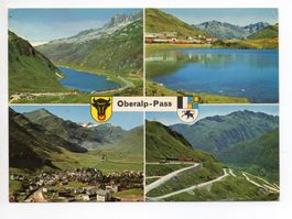 OBERALP-PASS mit Andermatt und Bahn