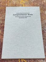 Johann Heinrich Pestalozzi's Langenthaler Rede