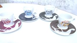 4 Tassen Chicco D'Oro-Kaffee