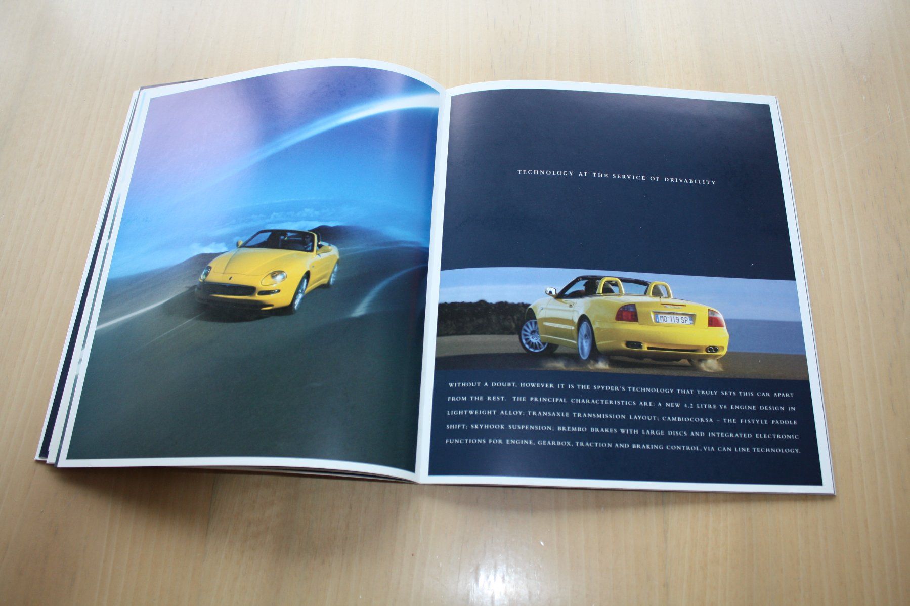 Maserati Documenti: Maserati 4200 Spyder Prestige Prospekt – Usato da Wikon venduto da erwin400 6