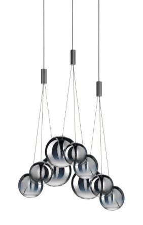 Lampade: Lodes Random Pendelleuchte 4 x 3 Kugeln in glossy smoke – Usato da Rothenburg venduto da Lampenoutlet 1