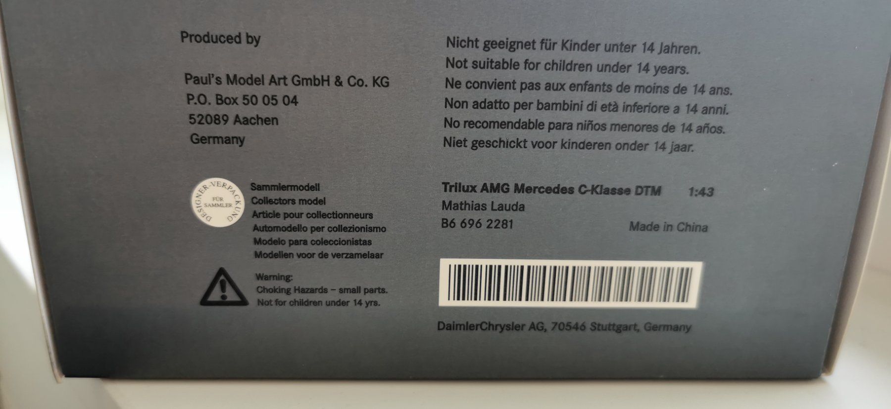 Mercedes-Benz Modellini d'auto: Mercedes DTM AMG 2007 – Nuovo e nell'imballaggio originale da huenenberg venduto da Suizofelize 8