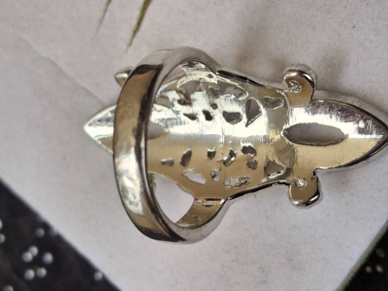 Anelli: Funkelnder Filigran Cocktail Ring Oval, Modeschmuck Gr.18 mm – Usato da Münchenbuchsee venduto da babilibern 3
