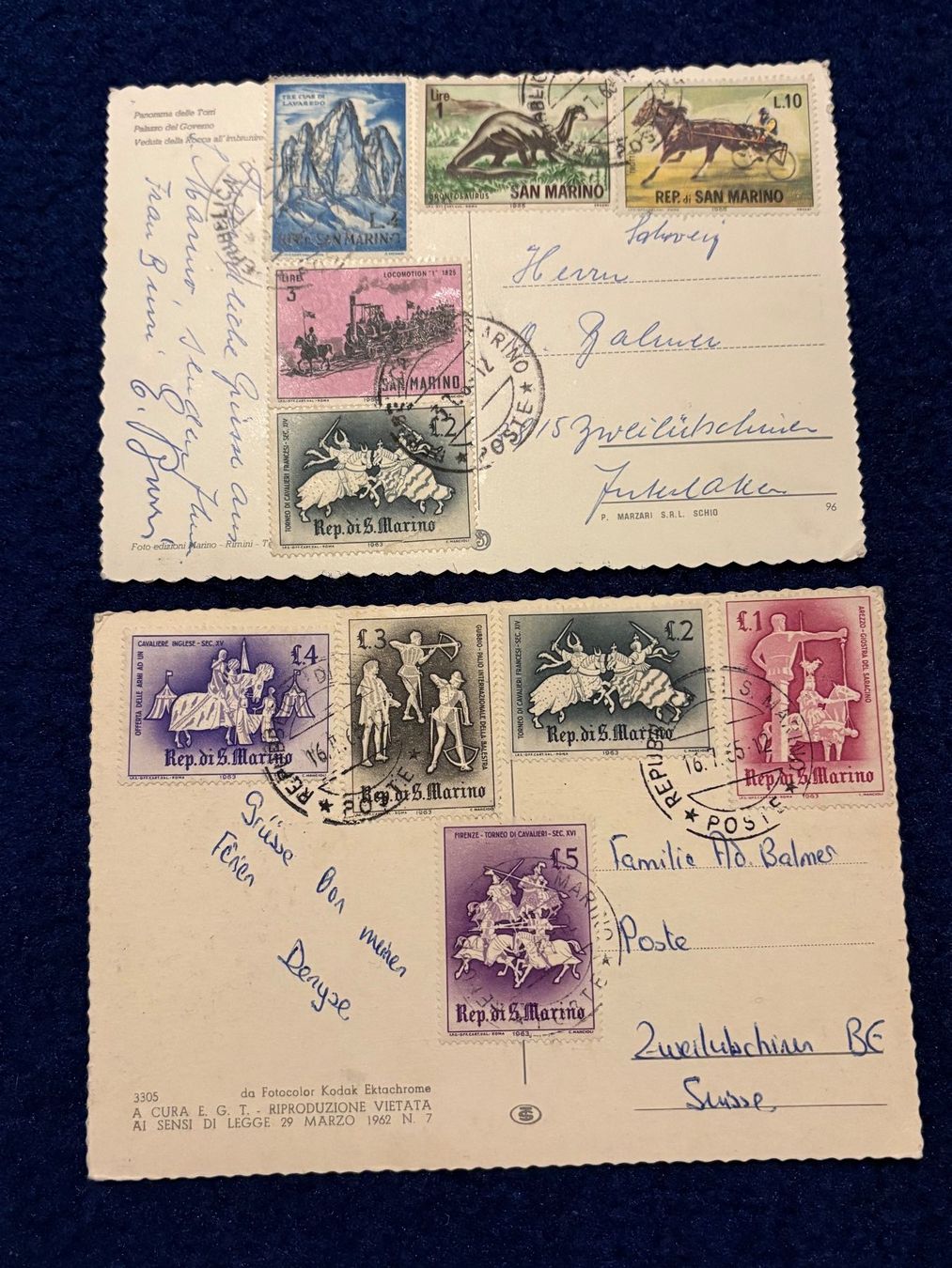 Cartes postales: 9 Ansichtskarten weltweit, 3 x ungelaufen – D'occasion à Biel/Bienne par TomBaBi 2