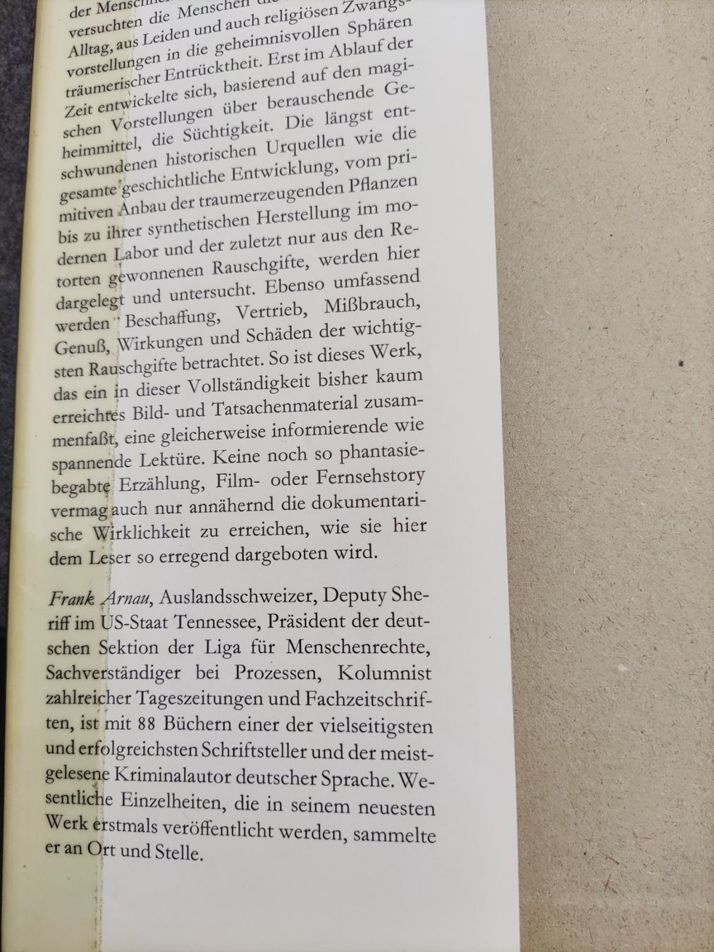 Libri: Frank Arnaud Rauschgift 1967 – Usato da Solothurn venduto da Csw1 1