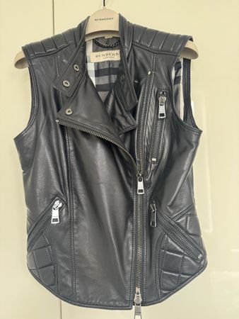 Burberry Leder Biker Weste Super soft! Original!