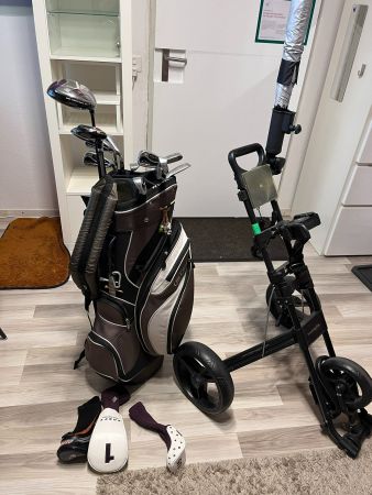 Golfbag, Trolley, Schläger, für Damen, rechtshänder