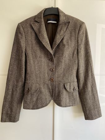 Orwell Blazer aus Wolle und Seide, perfekt für Herbst, Gr 34