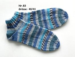 Sneaker - Socken handgestrickt  Gr.40/41  Nr.83