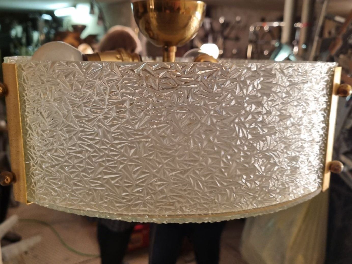 Lampadari & plafoniere: Vintage-Deckenleuchte, Dreiecksleuchter – Usato da Basel venduto da Jcva 3