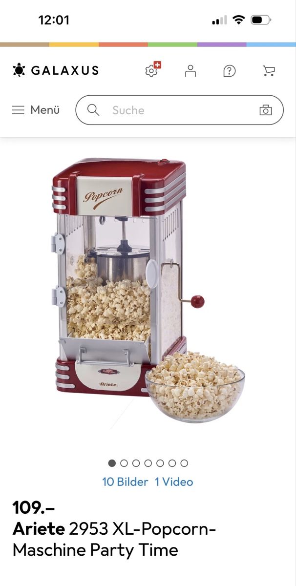 Elettrodomestici da cucina: Ariete Popcornmaschine XL – Usato da Rorbas venduto da SaJe_11 3