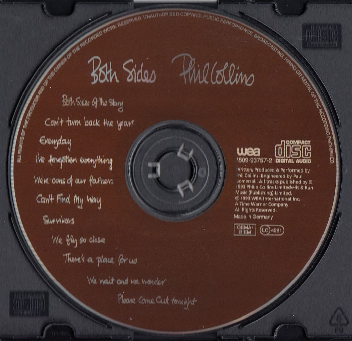 CD: CD Phil Collins Both Sides – Nuovo (secondo la descrizione) da Spreitenbach venduto da Turbo_1105 2