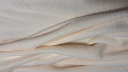 Fleece-Stoff, écru