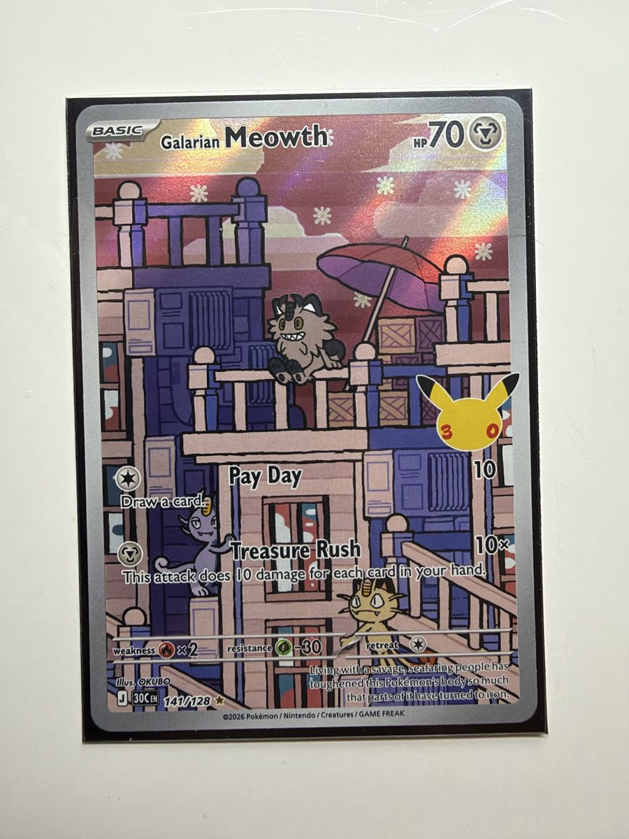 Pokémon Carte collezionabili: Pokémon 30th Meowth 141/128 – Nuovo (secondo la descrizione) da Versoix venduto da nicomrn_