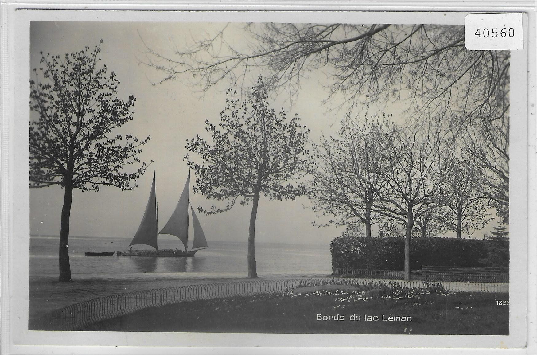 Ansichtskarten: Bords du Lac Leman - Segelschiff – Gebraucht aus Ettingen von Kartenplanet