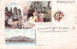 Küssnacht am Rigi SZ // 1898 Litho