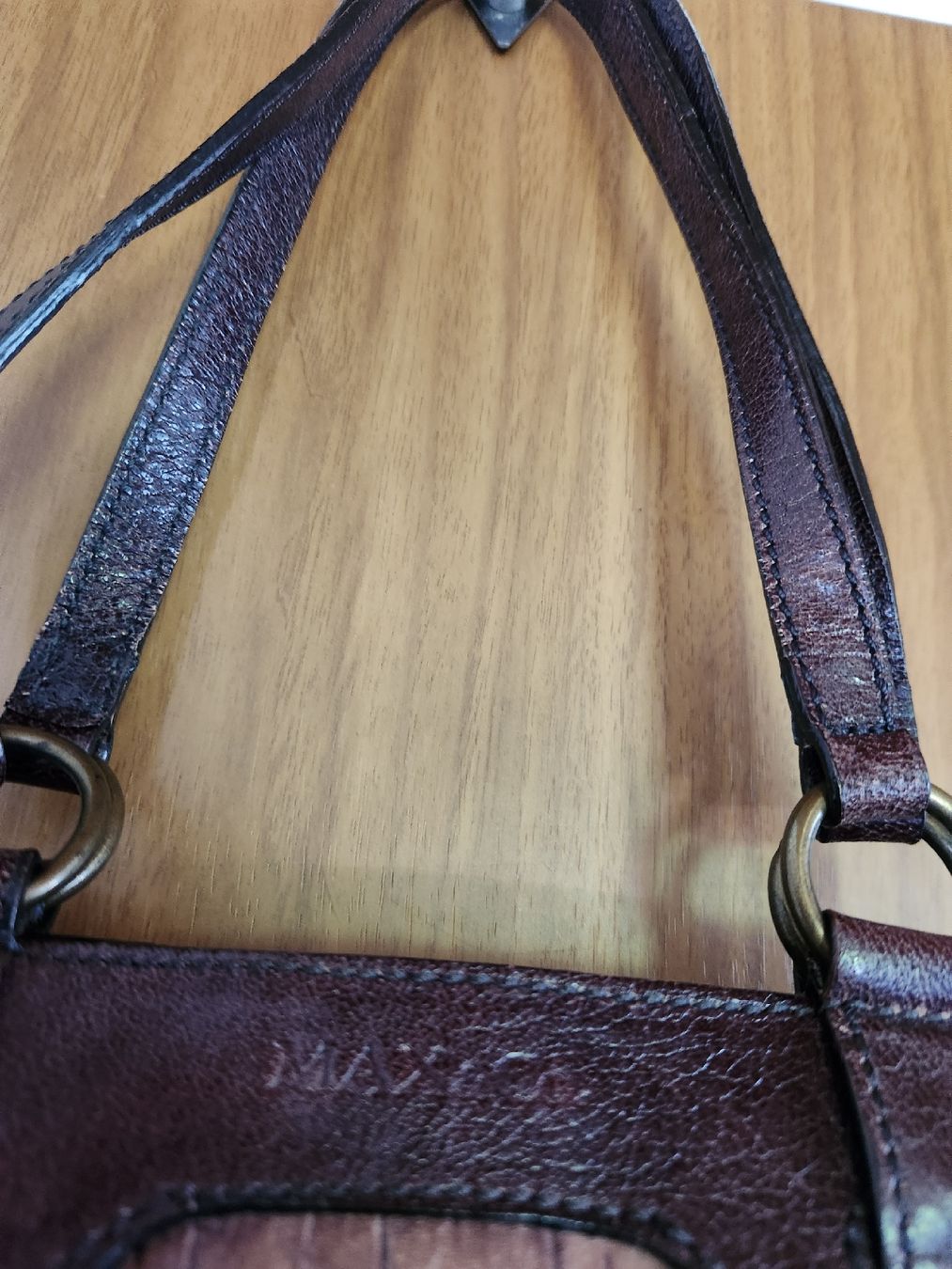 Borse da donna: Sac à main MAX&CO cuir  reptile marron. Chic  – Usato da Niedergösgen venduto da Eva2410 5