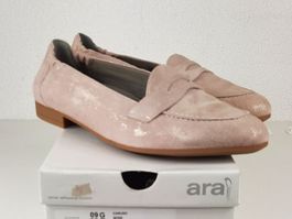 ARA Carrara klassischer Halbschuh Rose Glitter Gr. 40.5