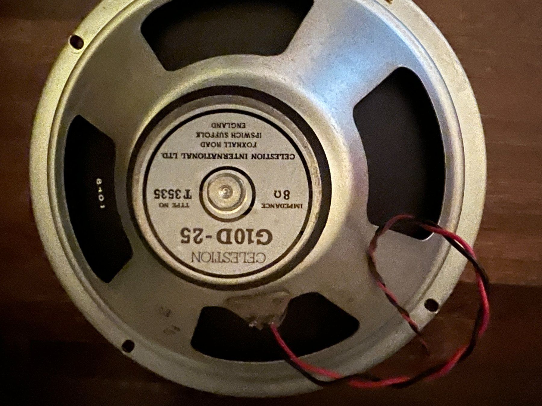 Lautsprecher: Celestion G10D-25 - 8 Ohm Speaker - T3535 – Gebraucht aus Wettingen von Cyprus_one