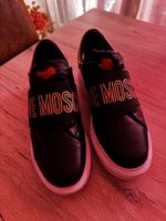 Baskets Love Moschino noires et dorées, taille 38!