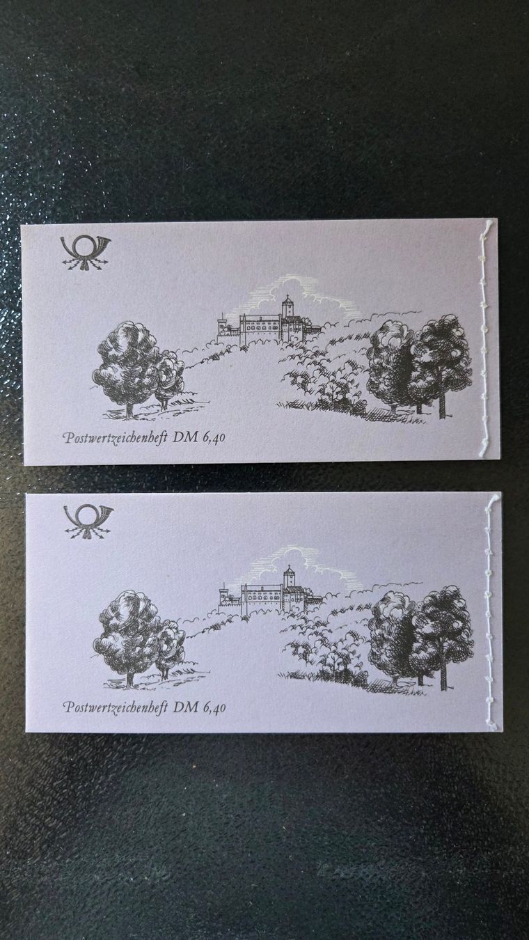 Alle Briefmarken: 2 Markenhefte Deutsche Post 1990, gestempelt – Gebraucht aus Muri b. Bern von Nydegg3 1