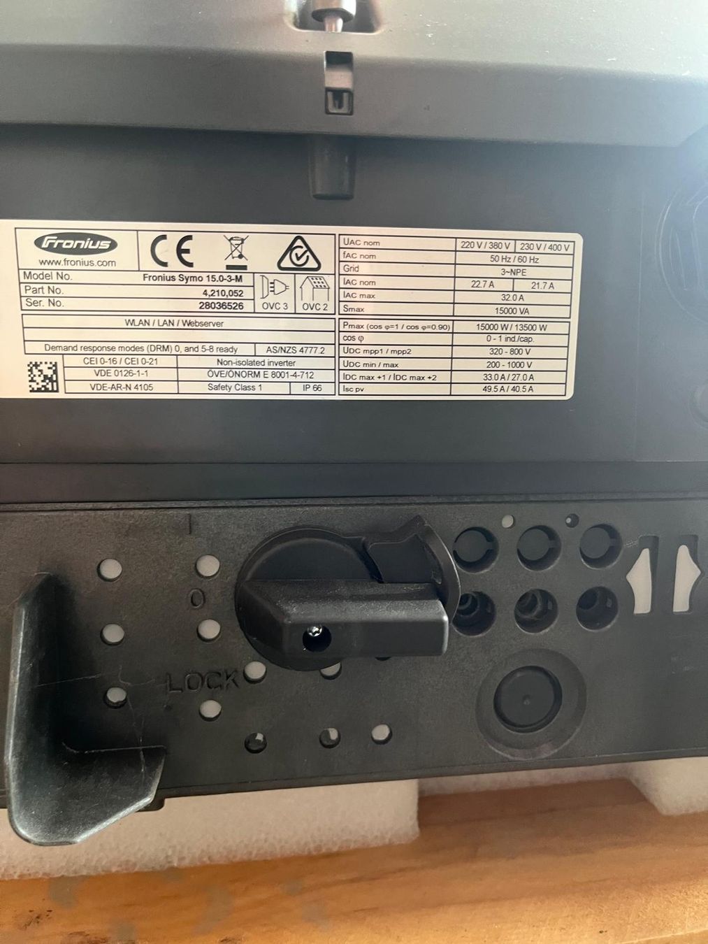 Fronius Onduleurs: Fronius Symo 15.5-3-M Solaranlage Wechselrichter – D'occasion à Rifferswil par Hannes88 1