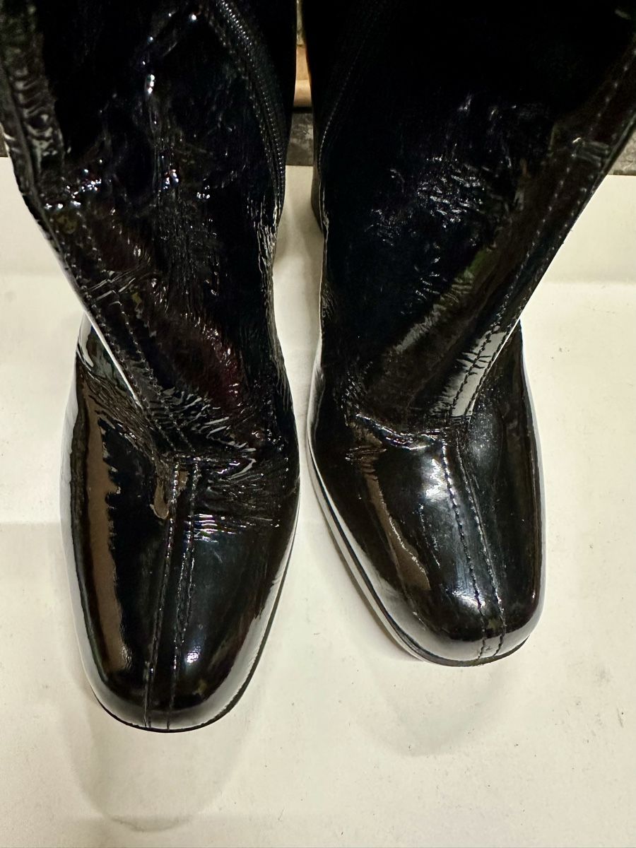 Prada Scarpe da donna: Bottes PRADA vernis noir taille 36. – Usato da Genève venduto da Tom6 2