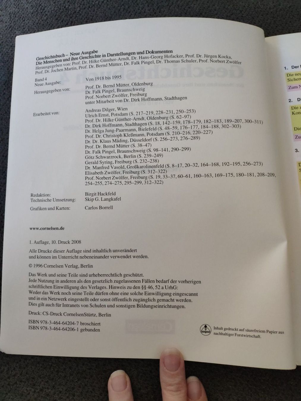 Libri: Gratis Geschichtsbuch 4 Cornelsen – Usato da Visp venduto da Heilil 1