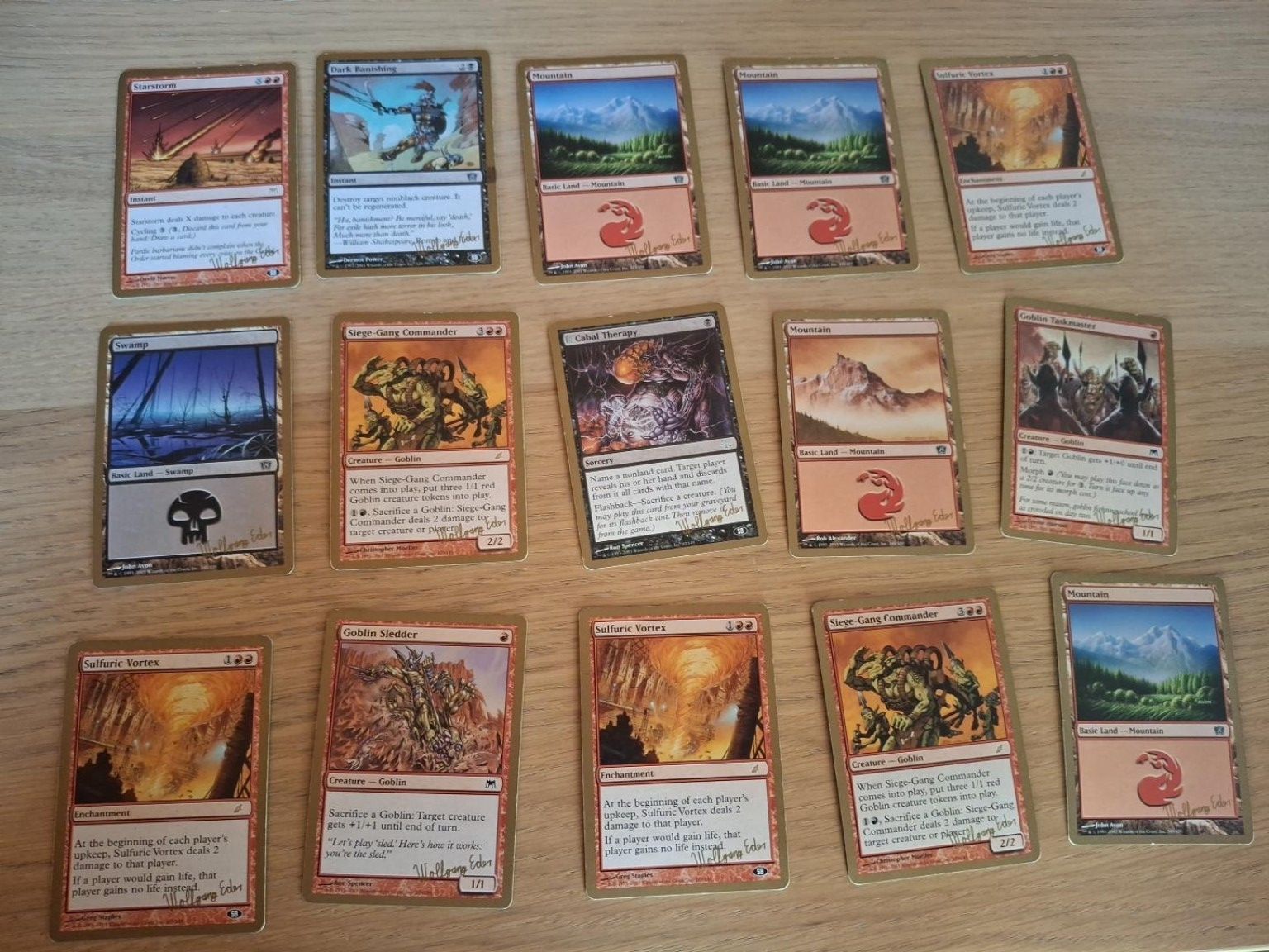 Magic The Gathering Sammelbilder & Trading cards: Magic Deck Wolfgang Eder, 74/75 Karten, Gebraucht – Gebraucht aus Burgdorf von OliverAndrey1991 2