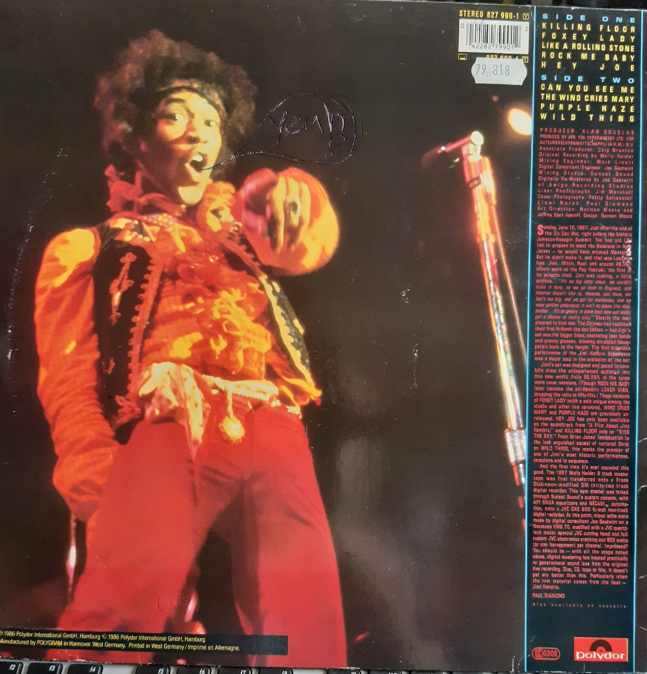 Dischi in vinile: JIMI HENDRIX: Jimy plays Monterey – Usato da Frick venduto da kyb_yq8h 1
