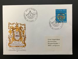 Couvert Tag der Briefmarke 1980 St. Blaise